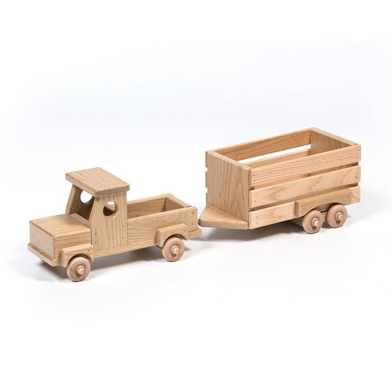 Wooden pickup top truck toy